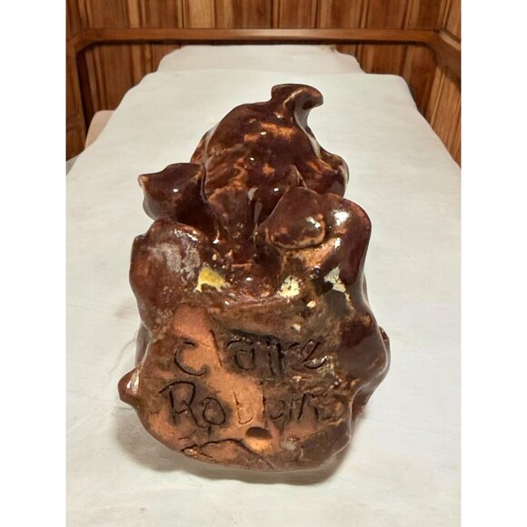 Handcrafted Ceramic Bear Figurine - Picture 5 of 5